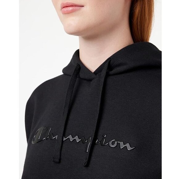 NWT Champion Women's Powerblend Fleece Pullover Hoodie Black Size 2XL $60 8C89 - Picture 3 of 4